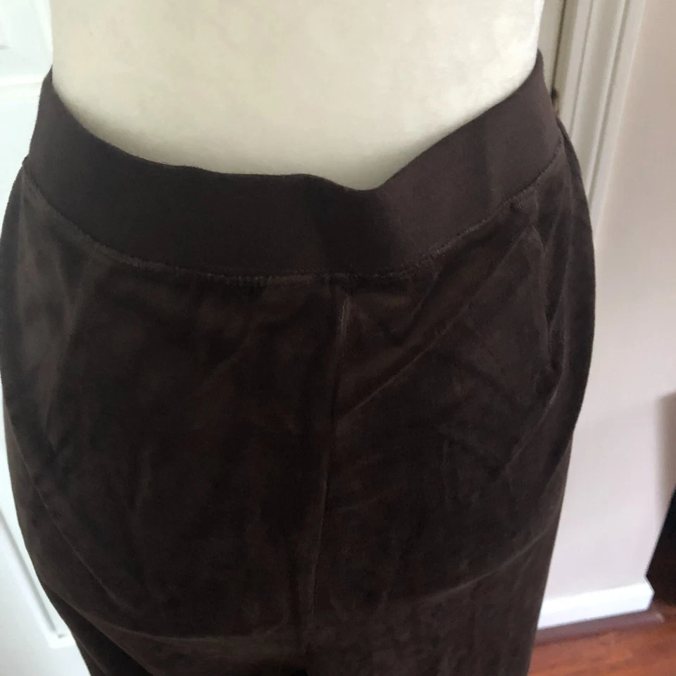 Женские велюровые брюки Chadwick's большого размера - КОРИЧНЕВЫЕ - РАЗМЕР: 2XL - ЧИТАЙТЕ ОПИСАНИЕ НИЖЕ - Изображение 4 из 4