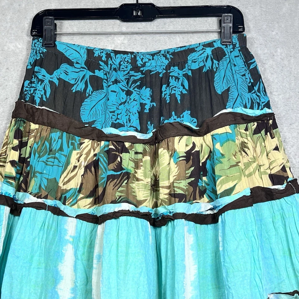 Falda Alberto Makali Mujer Talla 10 Multicolor Preciosa Floral Boho Maxi Foto 2 de 4