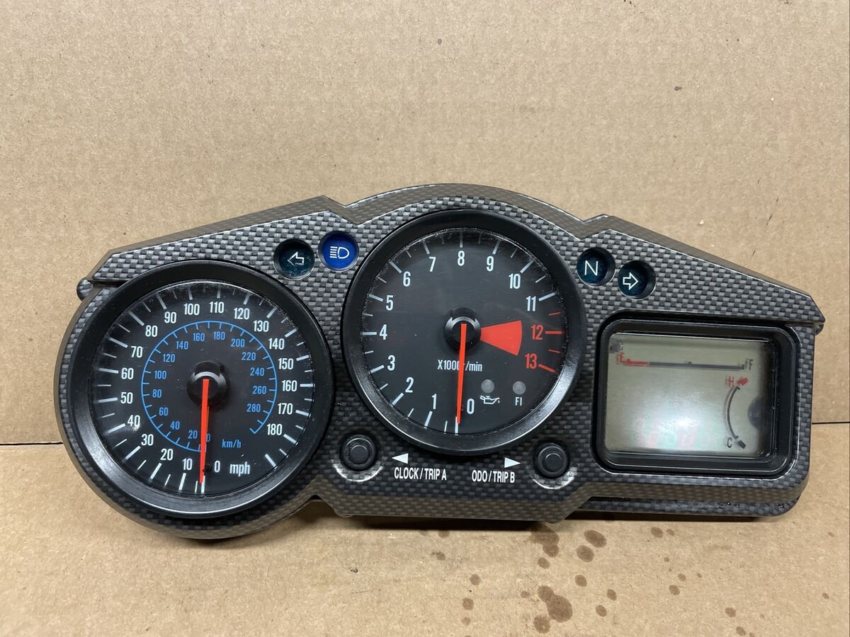 【お試し価格!】 2003 Kawasaki Ninja ZX12R Instrument gauge cluster speedo オートバイ