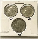 (3) 1962D, 1963D & 1966 Roosevelt Dimes, (XF) Extremely Fine Coins - Collectible