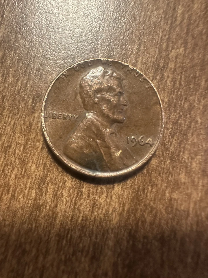 Lincoln Penny 1964 raro L Liberty On Edge In God We Trust On Edge error Foto 3 de 4