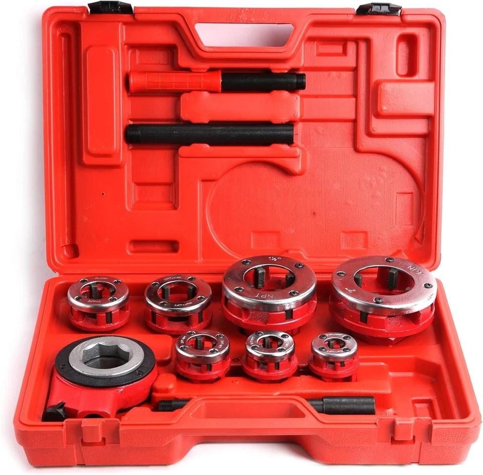 Lightweight Ratchet Pipe Threading Tool with 7 Sizes - Durable and Easy Use - Image 3 of 4