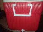 Vintage 1970s Thermos 53 Qt Cooler Red Ice Chest NOS Never Used Mint — photo 5