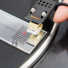 Phono Cartridge Alignment Protractor FREE BONUS $10 Stylus Brush Included!