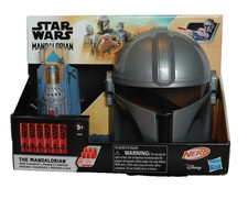 NEW Star Wars "The Mandalorian" Mask  Gauntlet Blaster w/ 6 Nerf darts