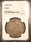 1894-O Morgan Silver Dollar $1 NGC VF30 90% Silver Scarce Key Date New Orleans