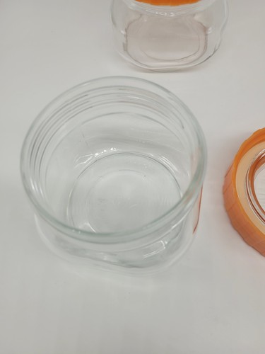 FV Per Alimenti Einmach-/Vorratsgläser mit orangenem Deckel Vintage Retro Kilner - Bild 6 von 6