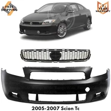 Front Bumper Cover Paintable & Grille Assembly Kit For 2005-2007 Scion tC