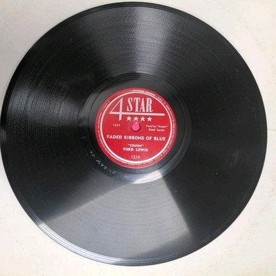 Cousin Ford Lewis COUNTRY BOP  78 Faded Ribbons of Blue / Love turns to Hate  M 