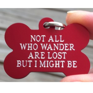 Personalized Pet Not All Who Wander Are Lost 7 Colors Funny Pet Ebay