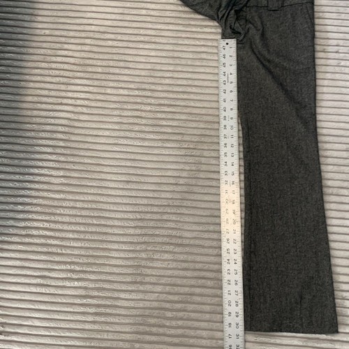 Pantalone lana viola vintage grigio vestito pantalone donna 0 vita bassa Y2K - Foto 7 di 7