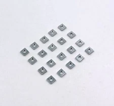 100pcs M4 Zinc Steel Sliding Square Nuts for 3D Printer 2020 Extrusion