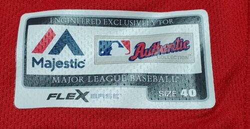 AUTENTICA MAGLIA MAJESTIC JOE MAUER 40 MEDIUM, MINNESOTA TWINS FLEX BASE - Foto 6 di 6