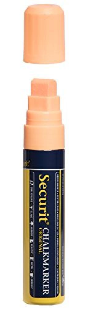 Securit Pennarello gesso liquido Arancione - Punta Grande - NUOVO