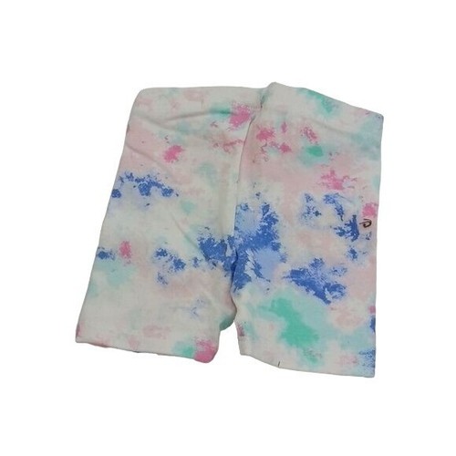Pantaloncini bici Cat & Jack pastello tie-dye bambina 12M misto cotone elasticizzato abbigliamento attivo - Foto 4 di 5