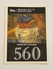 2007 Topps Baseball Home Run History #560 - Josh Gibson - Pittsburgh Crawfords