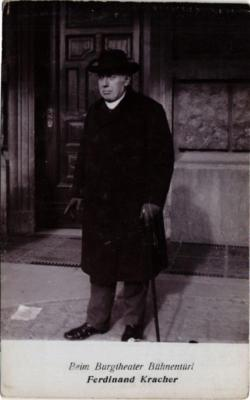 #ad CPA AK Ferdinand Kracher Beim Burgth.Bühnentür THEATER STAR 641719 EUR 6.99