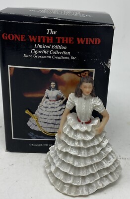Gone with the Wind Dave Grossman Creations Scarlett O'Hara Ornament ~White Dress