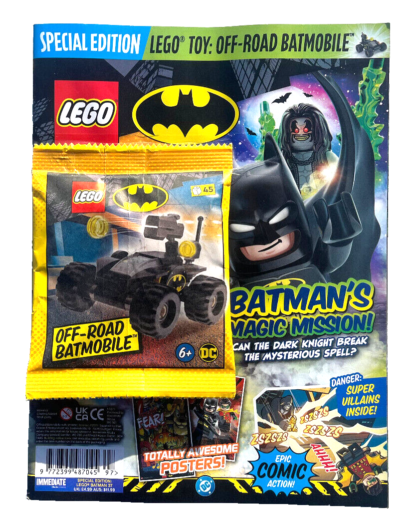 LEGO BATMAN MAGAZINE ISSUE #37 NEW WITH OFF ROAD BATMOBILE