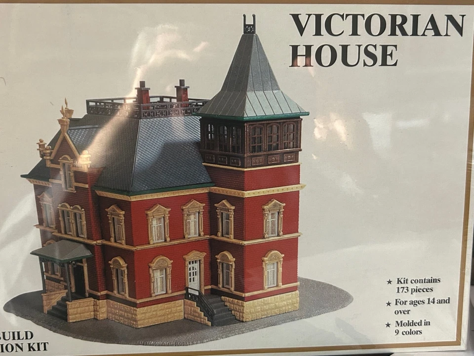 ORNATE VICTORIAN HOUSE - MOLDED in NINE COLORS - N Scale - PLASTIC KIT - NEW - Image 4 of 4