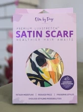 Satin Head Scarf, 52x 35 x 35 Multicolored, Great for maintaining healthy hair