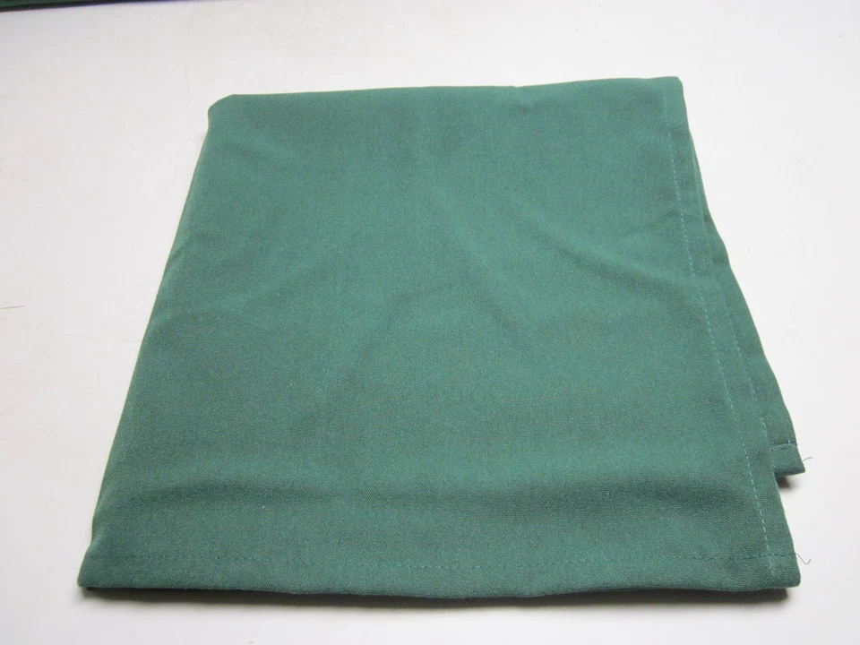 Lot of 4 Hilden America 100% Polyester Hunter Green Square Napkins 20" x 20" - Image 4 of 4