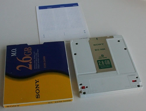 Disco Magneto Ottico Sony EDM-2600B 2,6Gb 5,25" 130mm 1024byte/sector