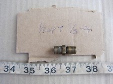 1/8" NPT Male to 3/8"-24 Male Gas Orifice Adapter, Used