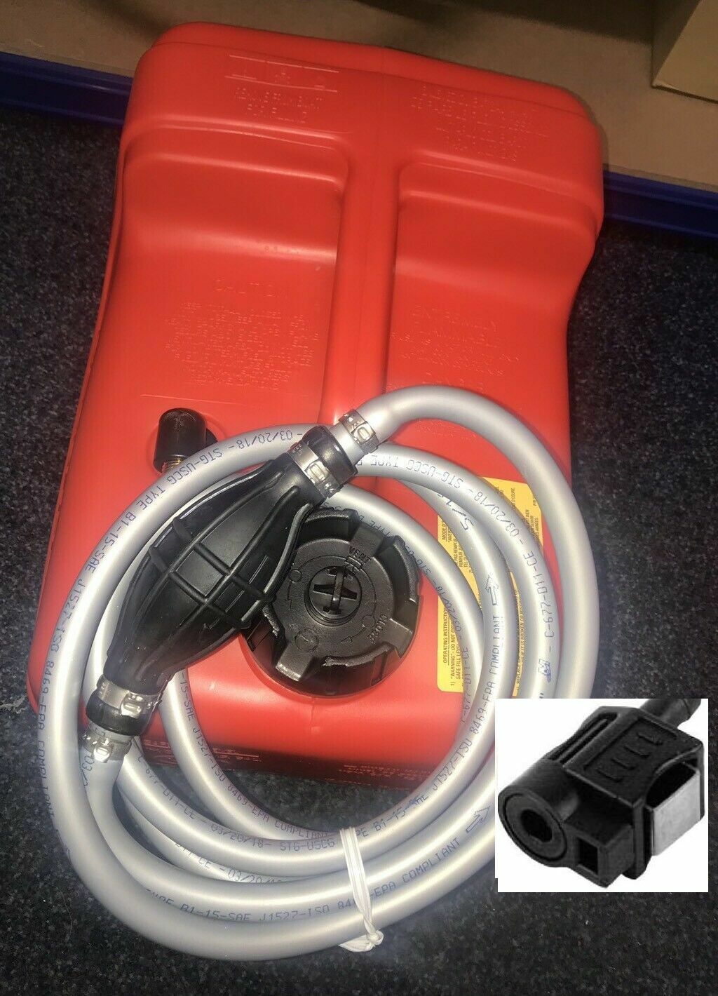 GENUINE QUICKSILVER 12L FUEL TANK & LINE 8HP 10HP HONDA BF8D BF10D