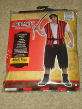 Costume, Male, Ahoy Matey Pirate, Adult Plus 48-52, NIP