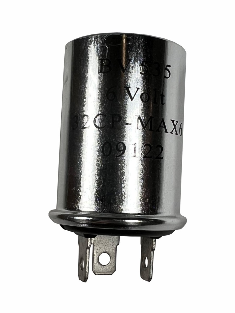 Universal 6-Volt 3-Pin Flashing Relay - Turn Signal Indicator Flasher For Motorcycles