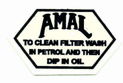 AMAL BMW BSA Matchless Morgan Norton AJS Royal Enfield Rudge Triumph Decal