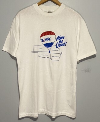 Vintage 80s Balloons Tshirt Large Above The Cloud Remax Indie Single Stitch 