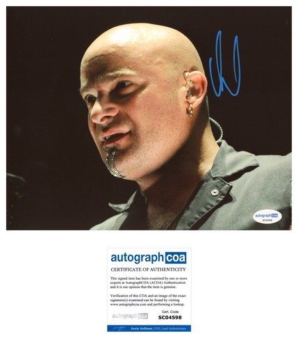 DAVID DRAIMAN SIGNED DISTURBED SINGER 8x10 PHOTO - ACOA COA - 第 1/1 張圖片