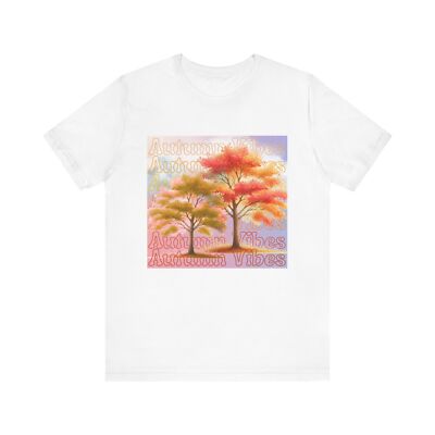 Autumn Vibes: Orange Blaze Canopy Unisex Comfortable Bella + Canvas Fall T-Shirt