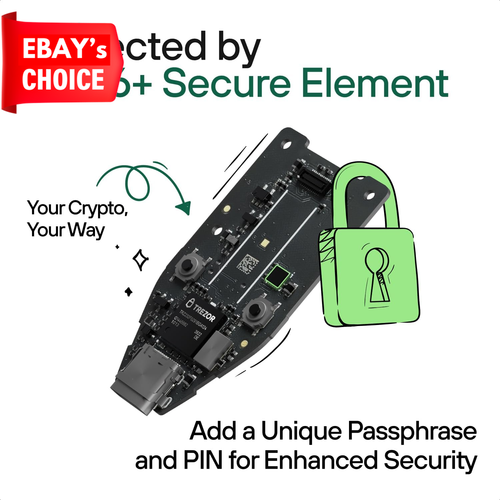 Safe 3 Crypto Hardware Wallet Secure Element Passphrase Protected Solar Gold - Picture 4 of 12