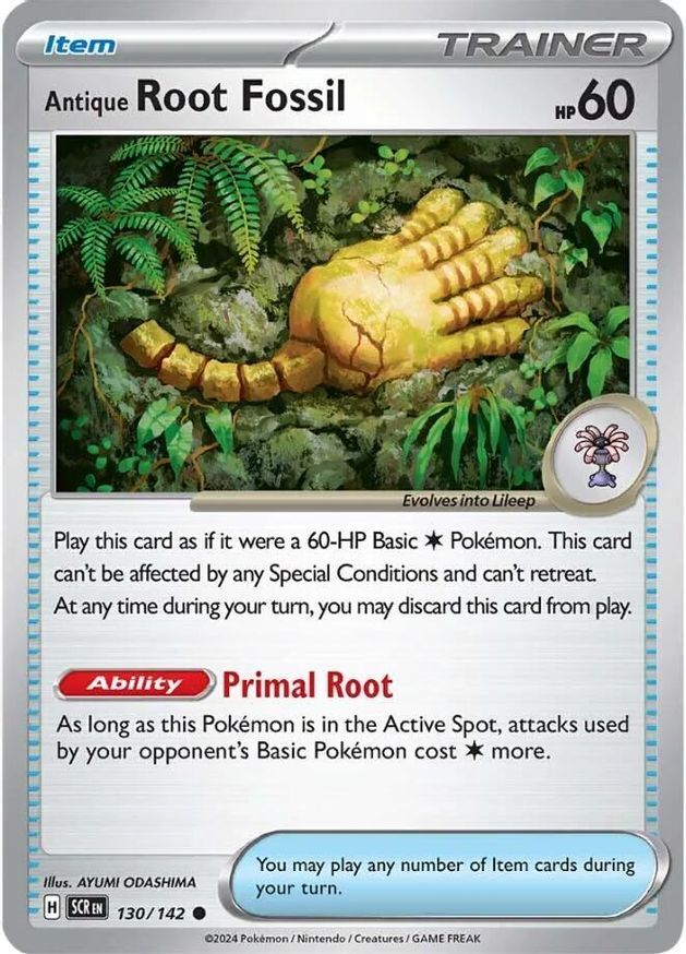Pokemon Antique Root Fossil (130/185) Stellar Crown NM | eBay