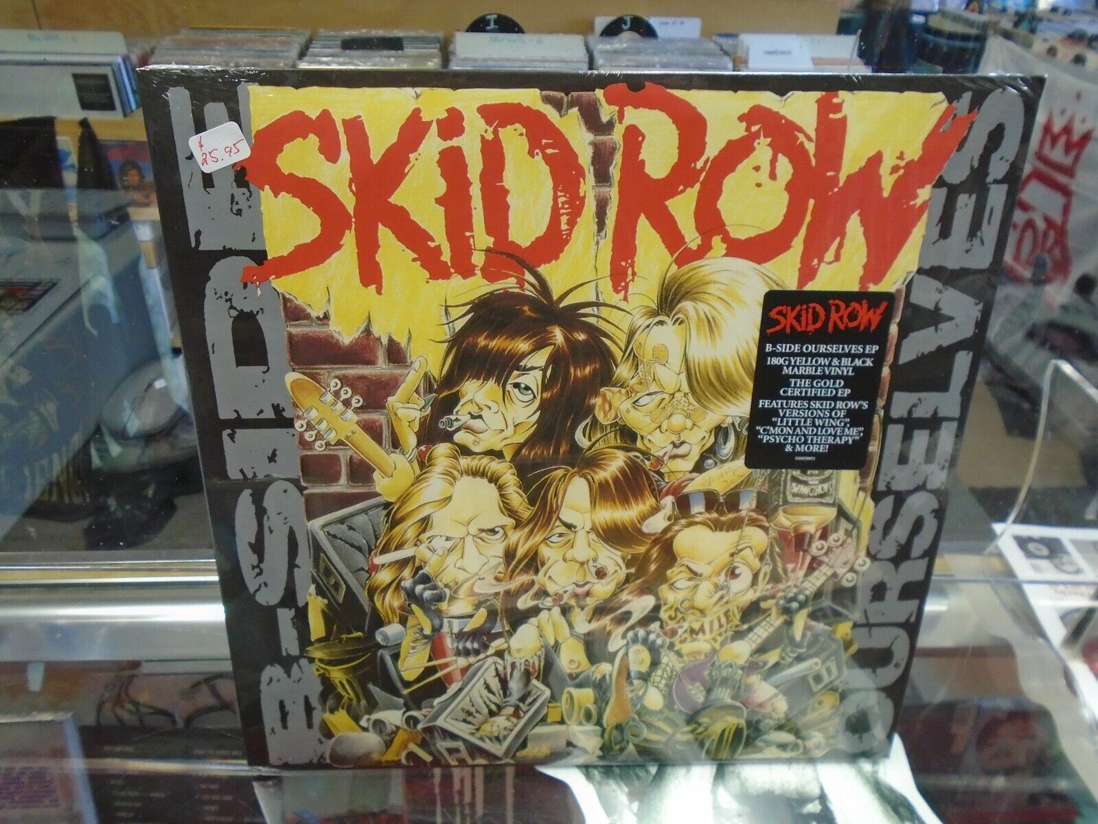 Skid Row B Side Ourselves LP NEW 180g GOLD Colored vinyl RSD
