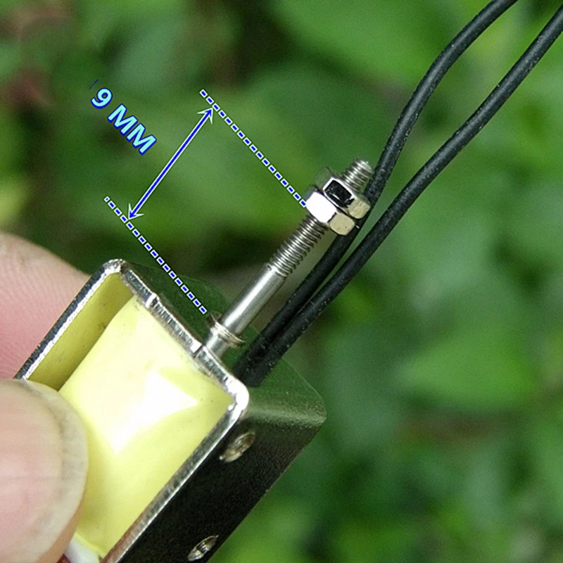 DC 12V Push Pull Through Type Mini Solenoid Electromagnet Micro Electric Magnet - Image 3 of 4
