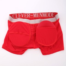 Boxer uomo lungo imbottito in spugna slip fianchi glutei mutandine maglia allargate