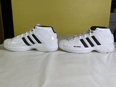Youth Adidas Pro Model 2G J Basketball Shoes Size 5 White/Black EG2159 |  eBay.de