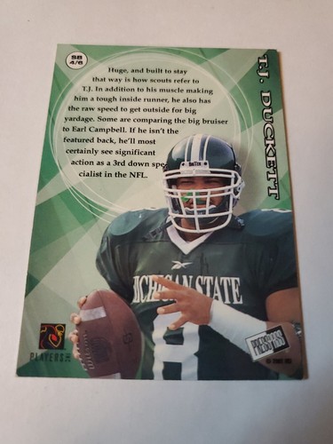 2002 Press Pass Showbound TJ Duckett #SB4 Rookie RC - Picture 2 of 2