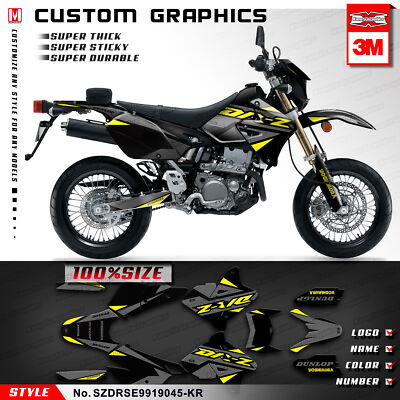 Kungfu Graphics Deco Kit Sticker for Suzuki DRZ 400 Enduro DRZ400SM KLX400R  Grey