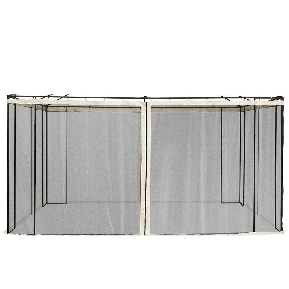 Replacement Mesh Mosquito Netting Screen Walls for 10 ft. x 13 ft. Patio Gazebo
