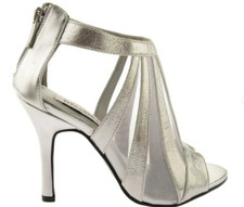 Dyeables Women's Lotus Pump Silver,8 B M US 