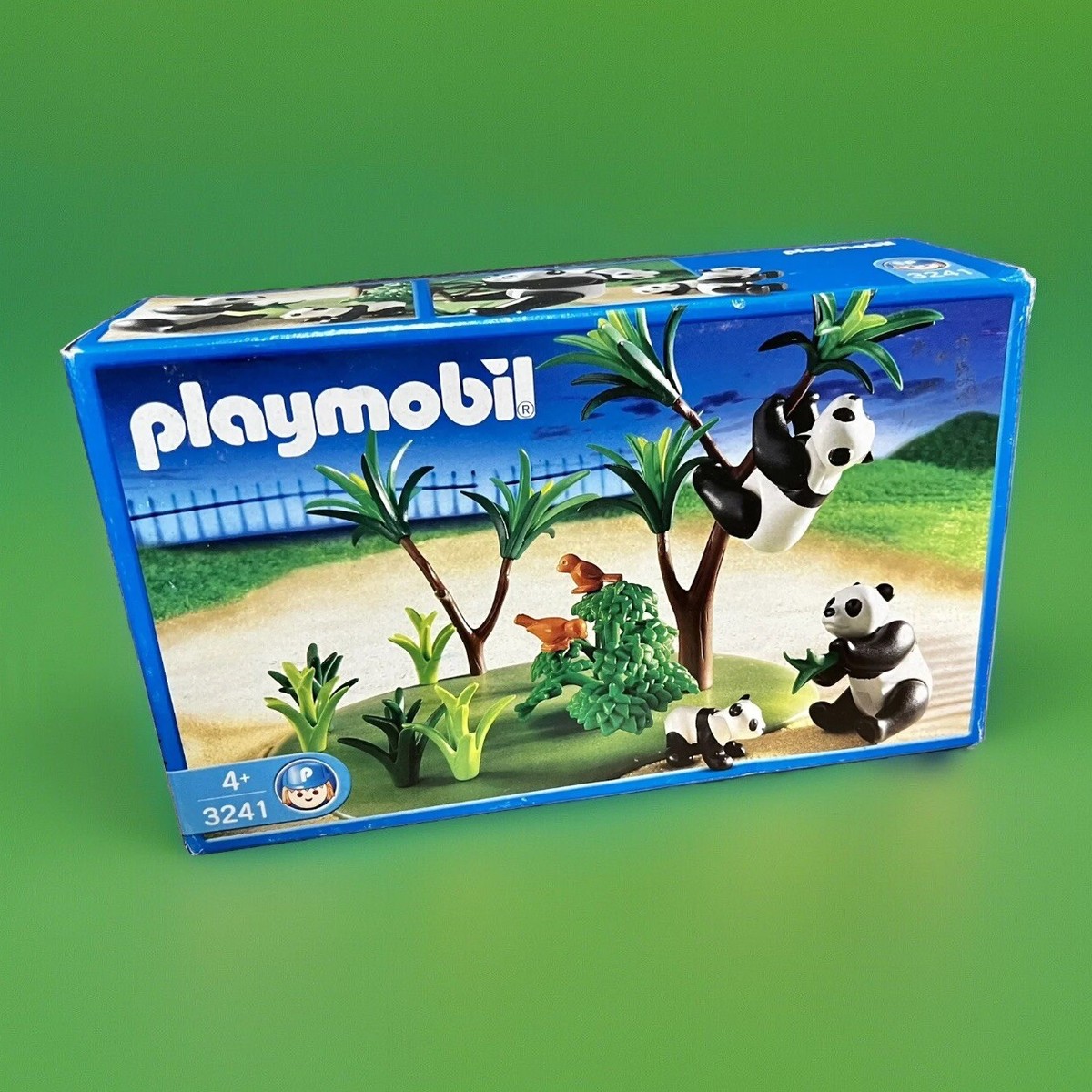 playmobil★3241 パンダの家族 プレイモービル Playmobil 3241 Panda Family 2002 Made in Malta New in Box
