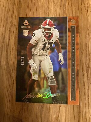 Nakobe Dean /50 Orange Rookie 2022 Panini Luminance #148 EAGLES NFL