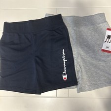 Champion Boys Sweat Shorts M 10/12 Athletic Sports Gym Gray And Blue Set Of 2