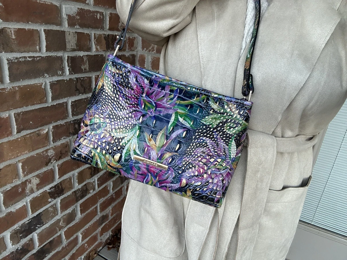 NWT BRAHMIN Lorelei Visionary Melbourne Multi Floral Leather