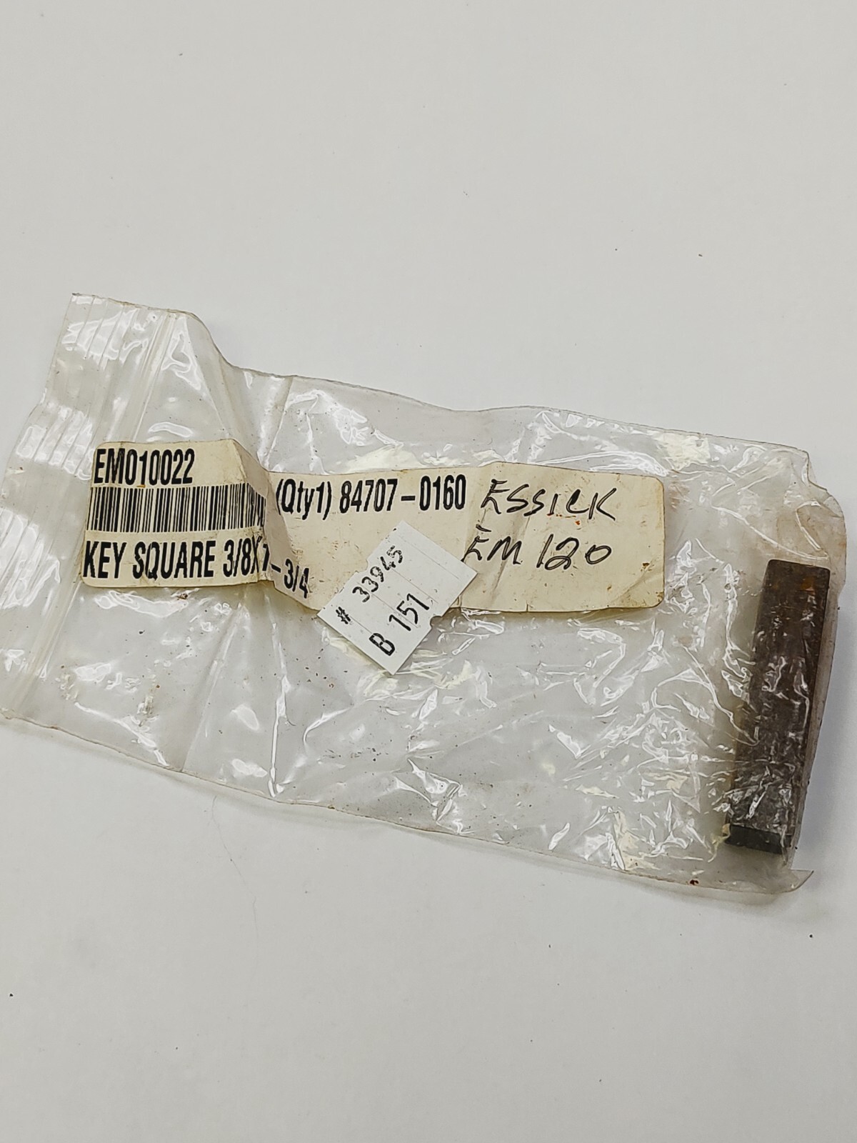 Multiquip EM010022 Key Square 3/8X1-3/4